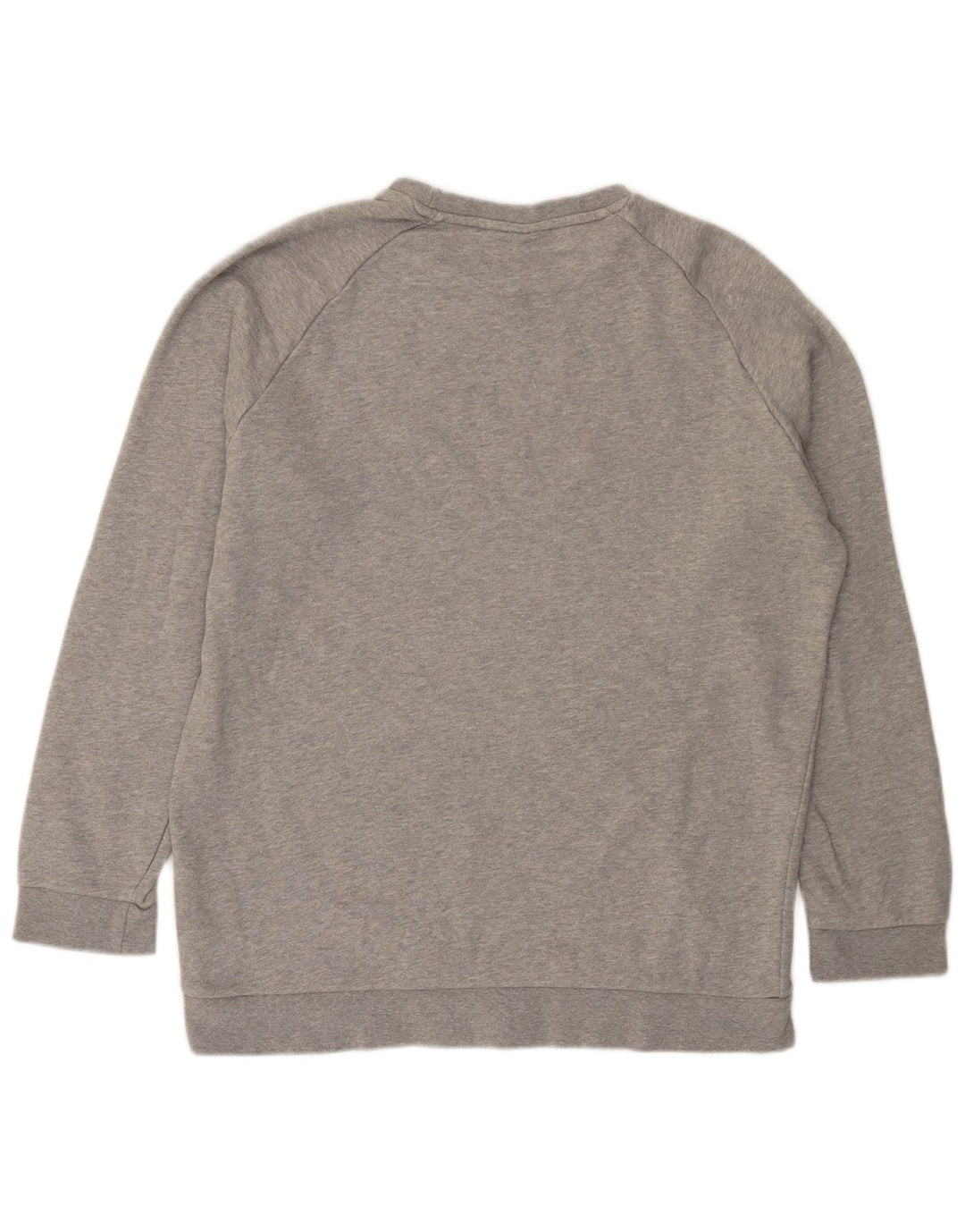 Felpa Adidas da uomo maglione grande in cotone chiazzato grigio