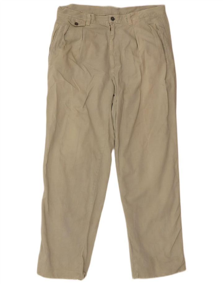 Pantaloni casual con pegging da uomo Dallas W34 L29 cotone verde