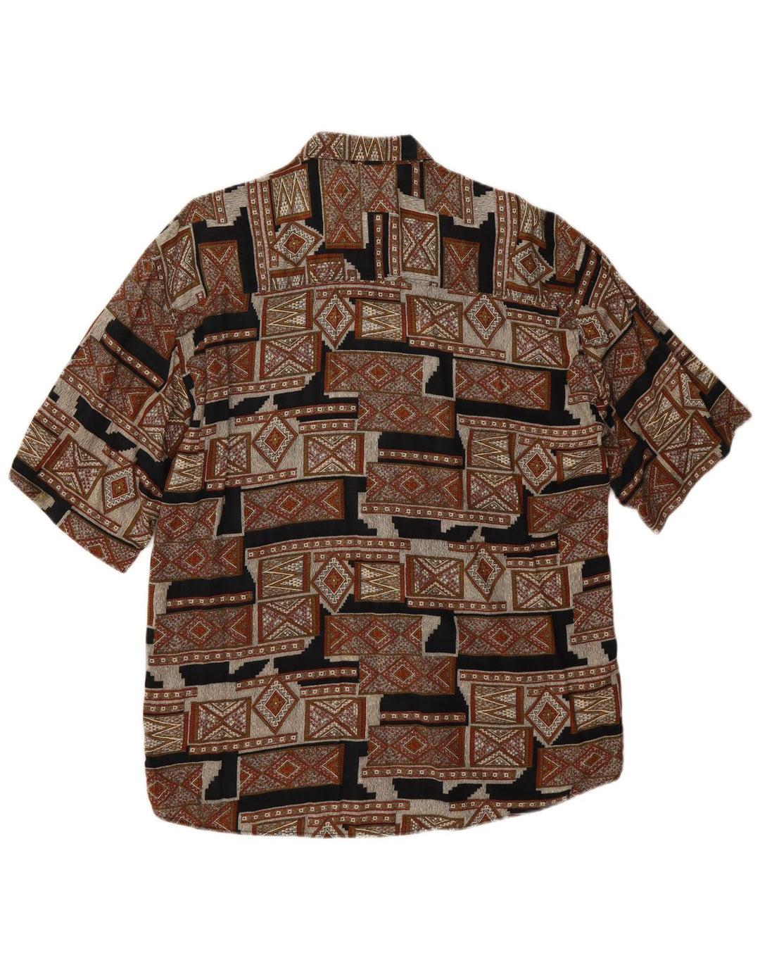 Camicia a maniche corte da uomo Explorer XL Marrone geometrica