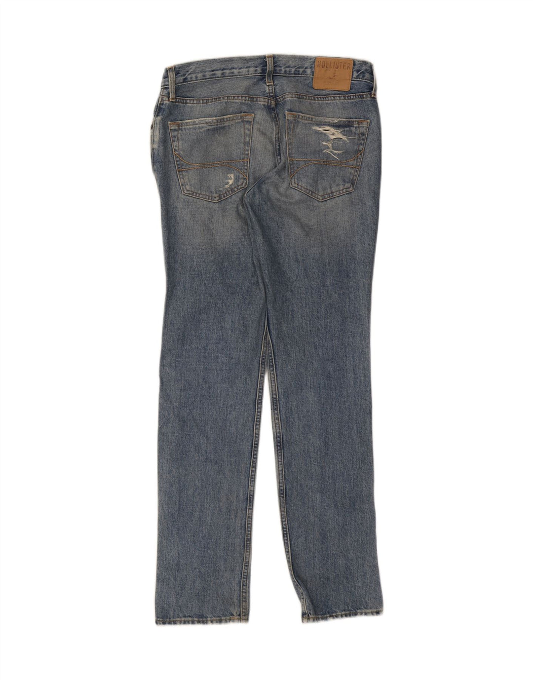 HOLLISTER Womens Distressed Slim Jeans W31 L32 Blue Cotton Vintage Hollister and Second-Hand Hollister from Messina Hembry 