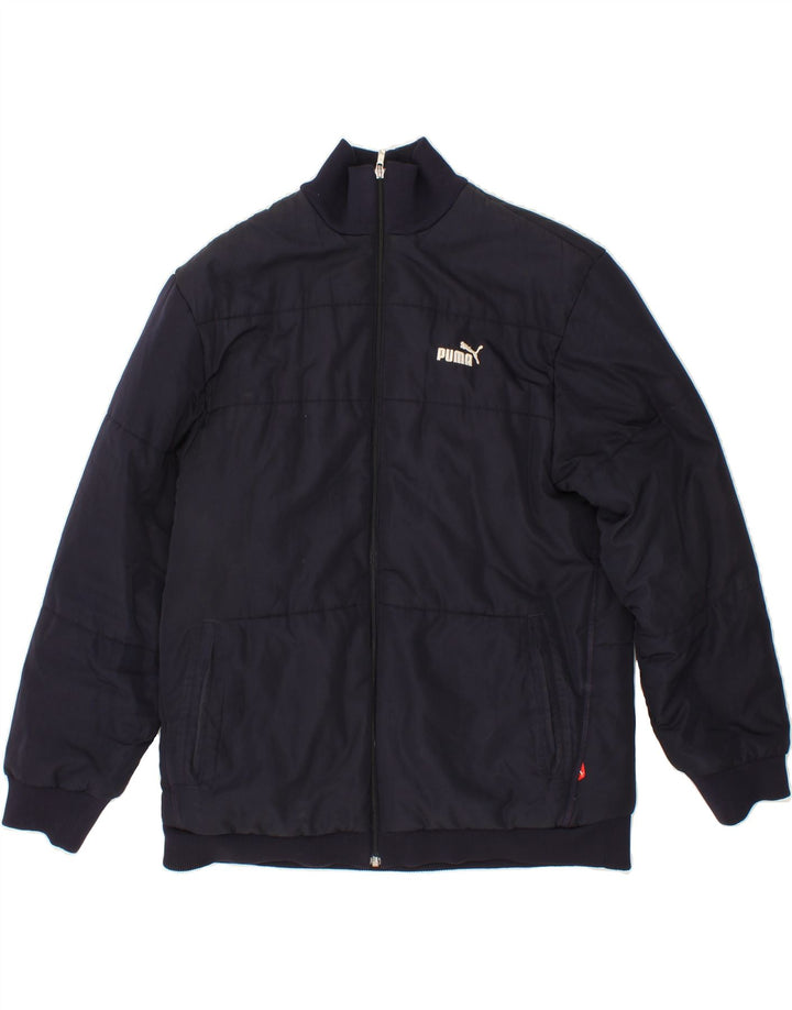 PUMA Mens Padded Jacket UK 38 Medium Navy Blue Vintage Puma and Second-Hand Puma from Messina Hembry 