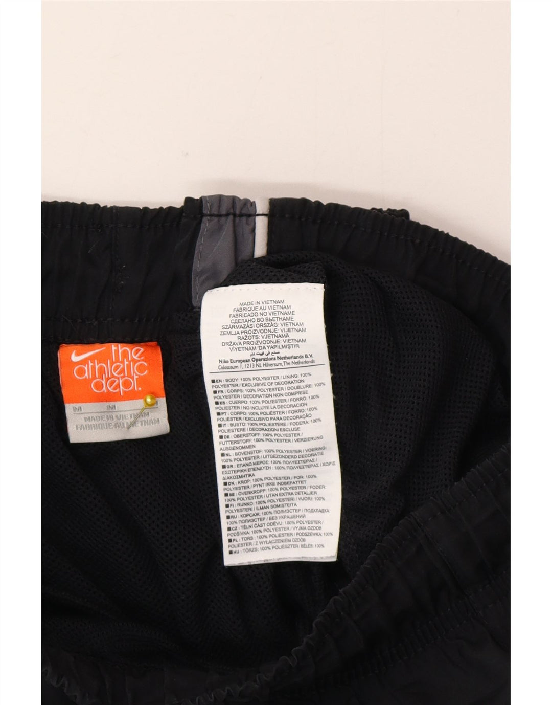 Pantaloncini da bagno Nike da uomo medio nero in poliestere