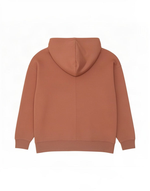 Maglione oversize con cappuccio da donna Topshop UK 8/10 piccolo poliestere marrone