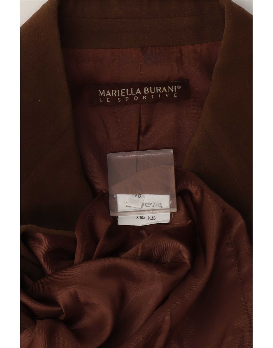 Giacca blazer a 3 bottoni da donna Mariella Burani EU 40 Marrone medio