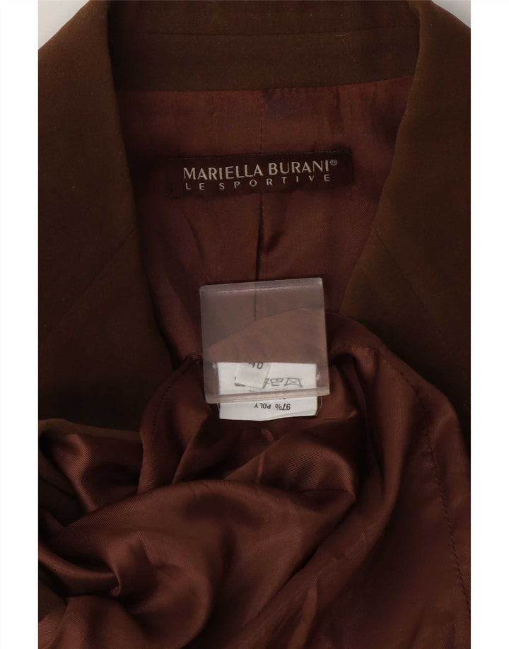 Giacca blazer a 3 bottoni da donna Mariella Burani EU 40 Marrone medio