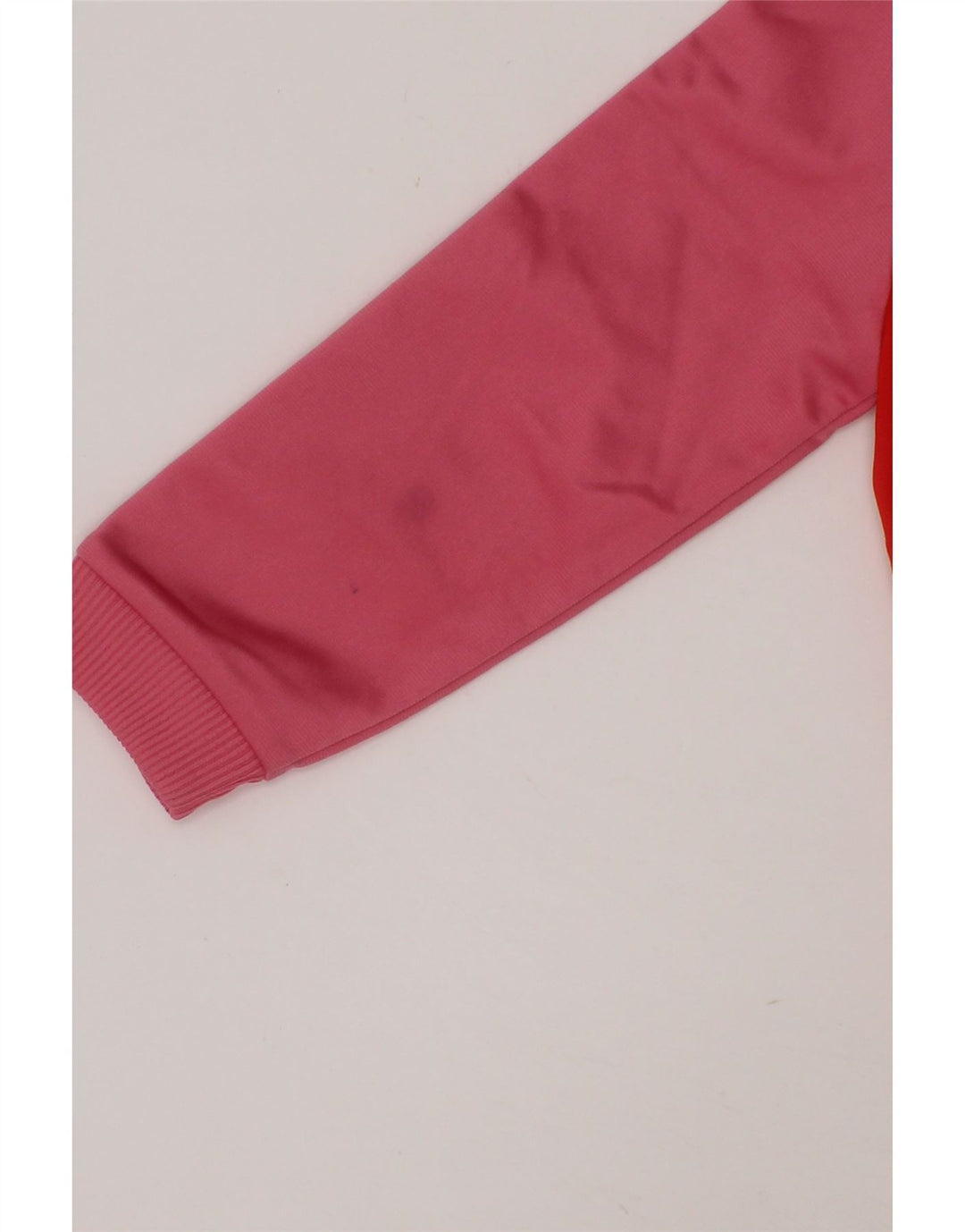 ADIDAS Girls Tracksuit Top Jacket 3-4 Years Red Colourblock Polyester Vintage Adidas and Second-Hand Adidas from Messina Hembry 