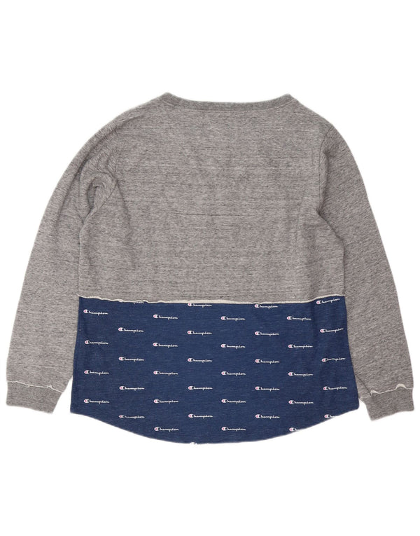 Felpa Champion da donna Heritage, maglione UK 18 XL, colore grigio block