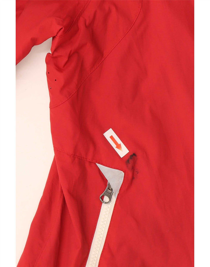 Giacca antipioggia da donna Slam UK 14 nylon rosso medio