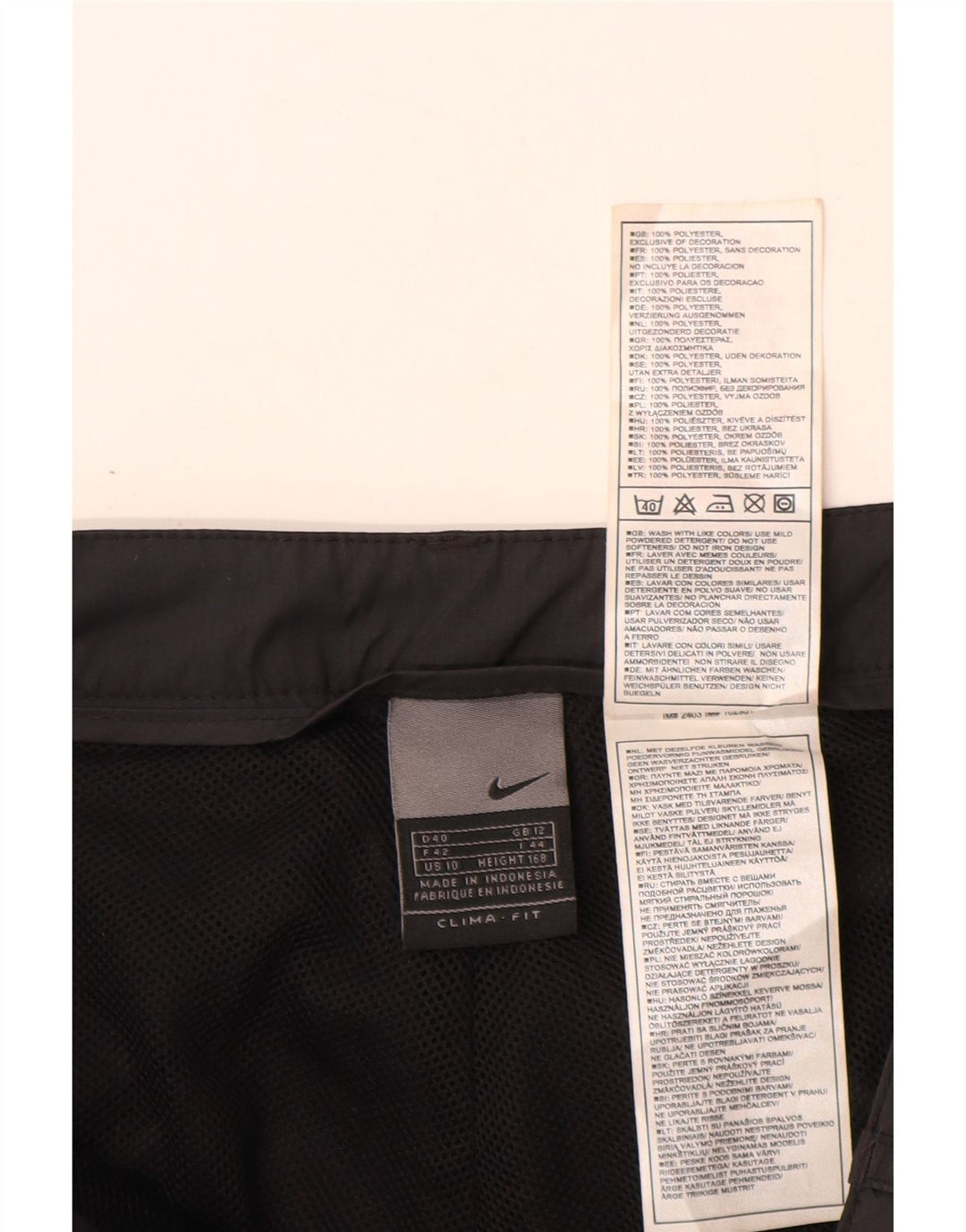 Pantaloni da tuta da donna NIKE UK 12 medio nero poliestere