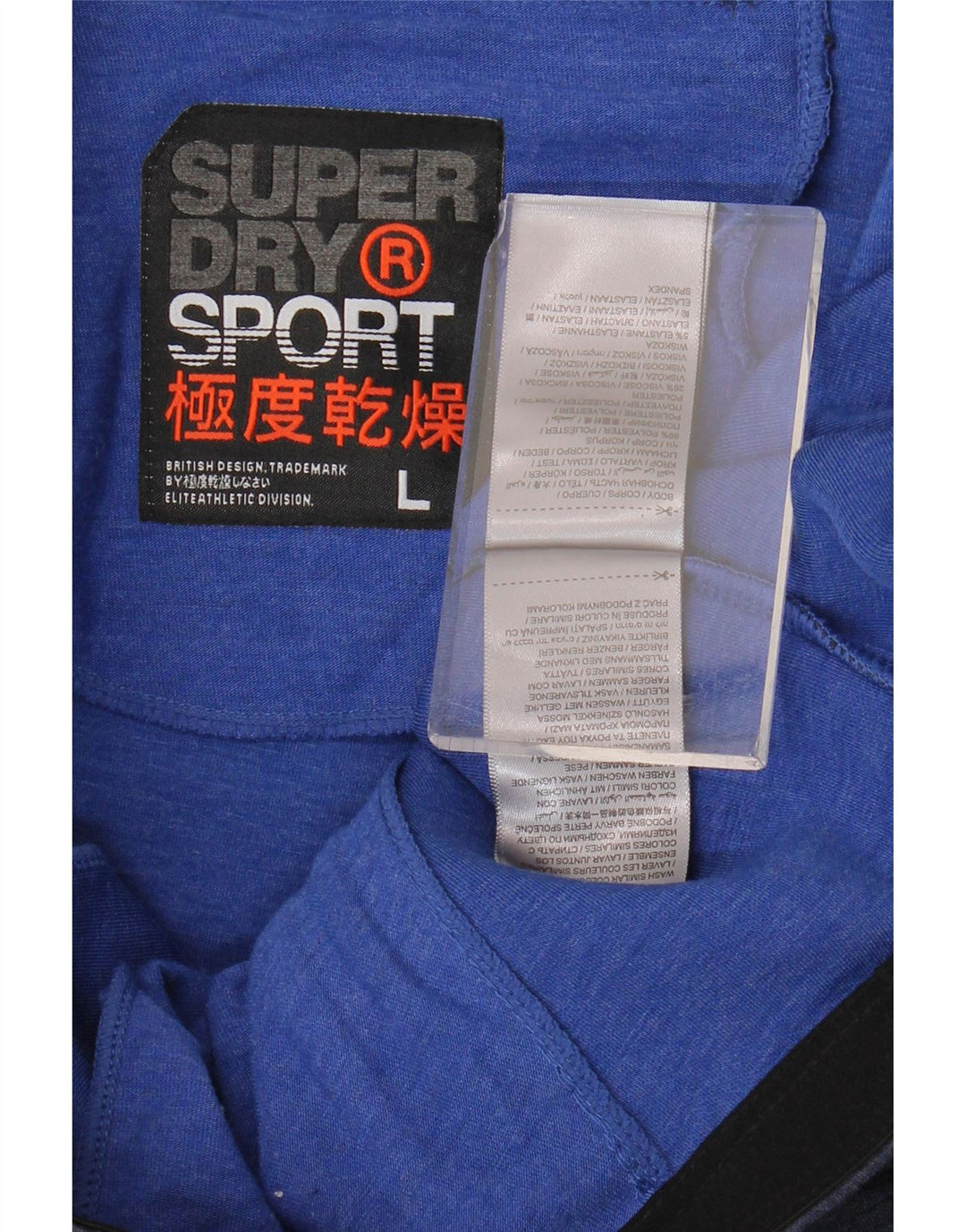 Pantaloncini sportivi da uomo Superdry Large in poliestere blu navy