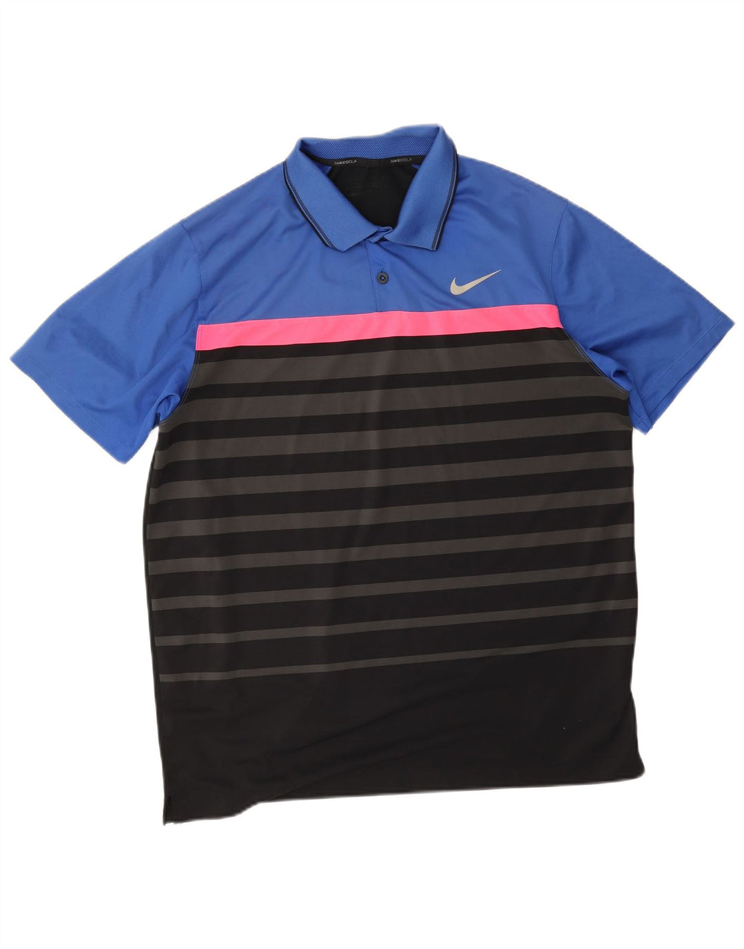 Polo Nike da uomo a righe grandi multicolori