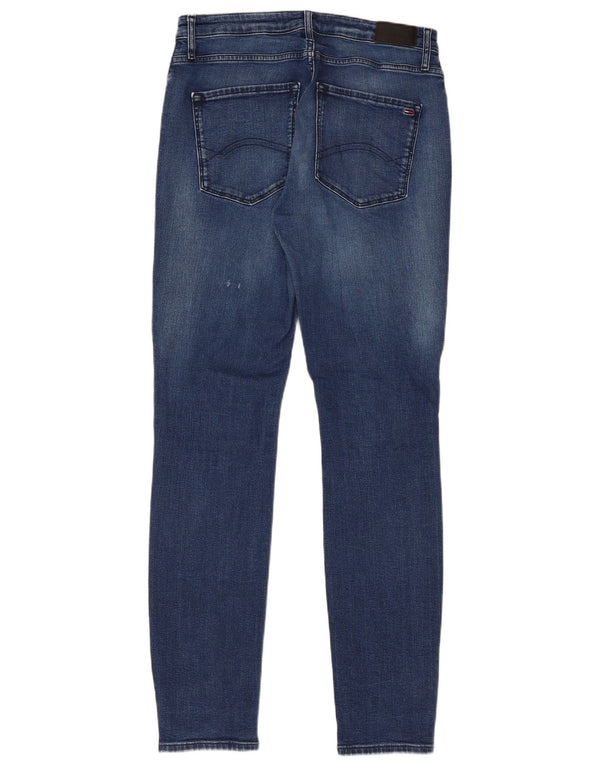 Tommy Hilfiger Mens Santana High Rise Skinny Jeans W33 L32 Blue Cotton