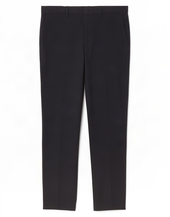 Pantaloni da abito vestibilità regolare Marks & Spencer da uomo W34 L31 poliestere blu navy
