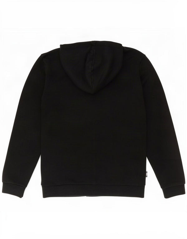 Felpa con cappuccio e zip grafica Puma da bambino 13-14 anni in cotone nero