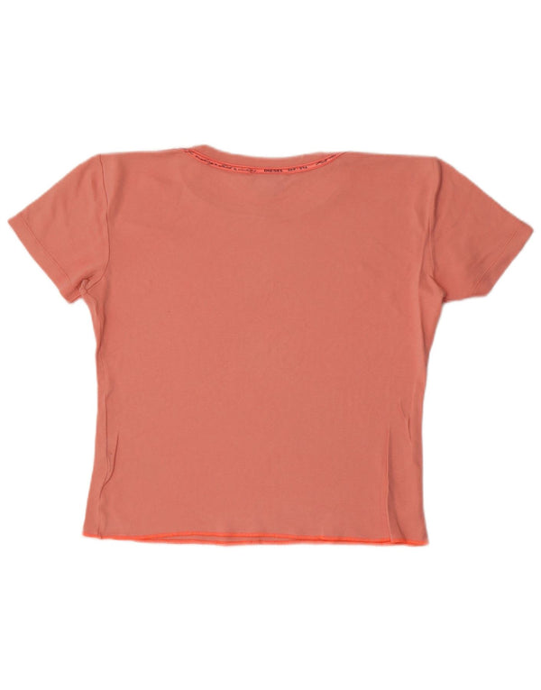 T-shirt corta da donna Diesel UK 18 XL cotone rosa