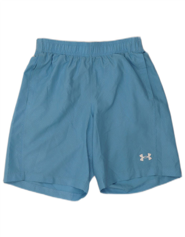 Pantaloncini sportivi grafici da uomo Under Armour piccoli poliestere geometrico blu