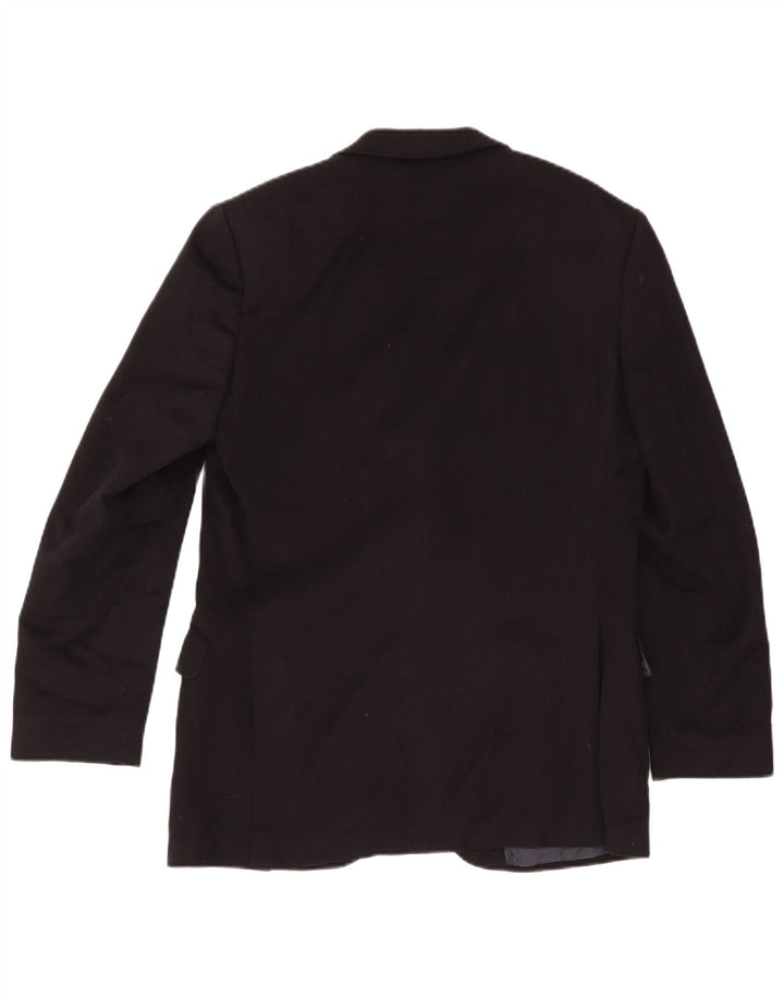 Giacca blazer a 3 bottoni da uomo Loro Piana IT 48 Medium Black New Wool Classic