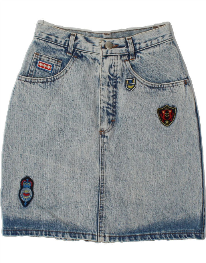 POP 84 Womens Denim Skirt W24 XS Blue Vintage POP 84 and Second-Hand POP 84 from Messina Hembry 