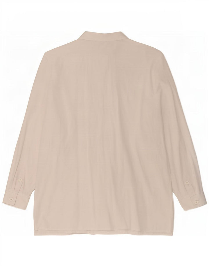 Camicia vintage da donna UK 16 grande bianca