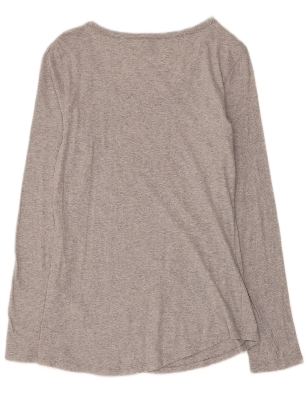 Benetton Top da donna con grafica Minnie a maniche lunghe in cotone grigio medio