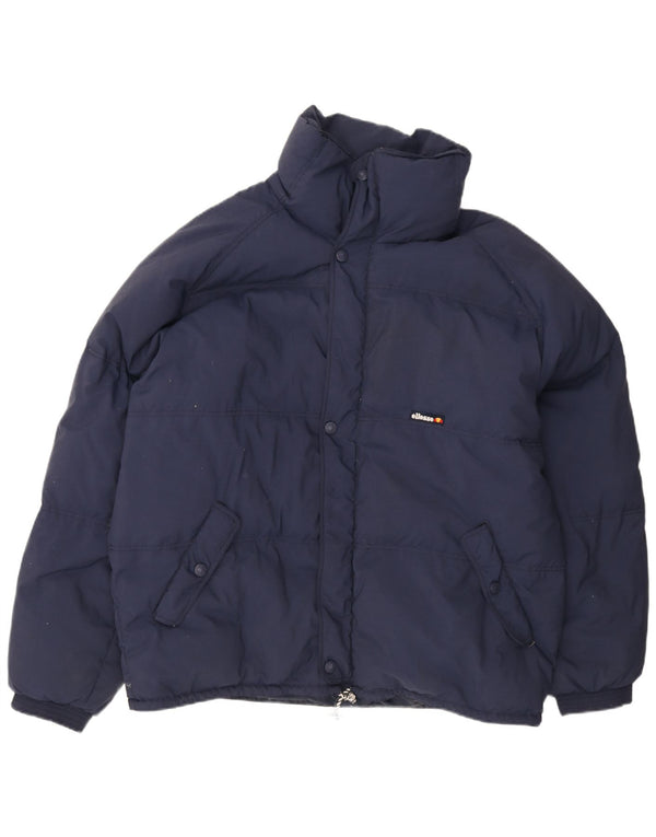 Giacca da sci con cappuccio da uomo Ellesse IT 56 3XL Blu Navy Poliammide