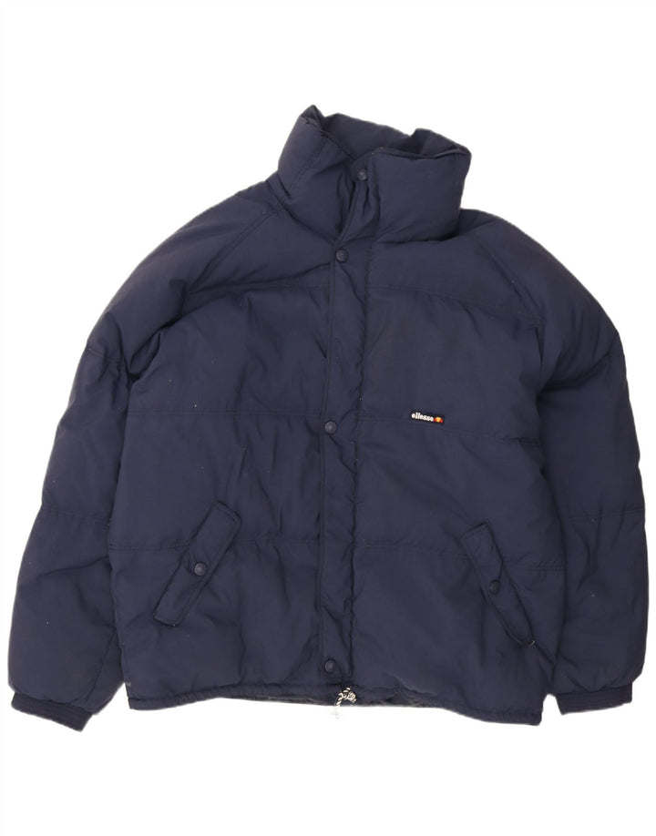 Giacca da sci con cappuccio da uomo Ellesse IT 56 3XL Blu Navy Poliammide