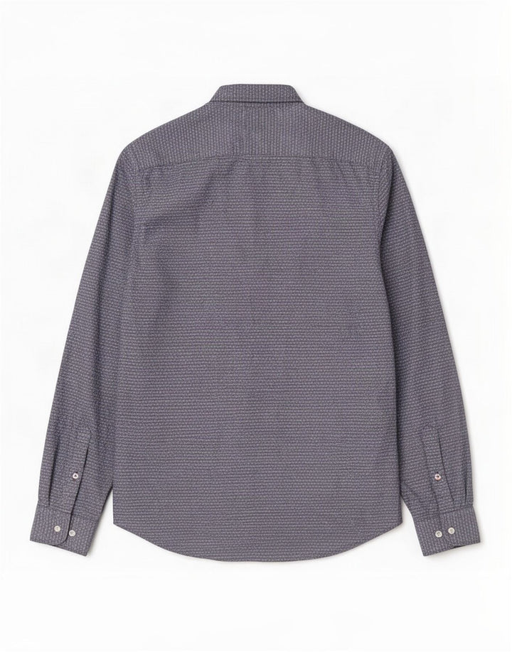 Camicia da uomo Regular Fit Tommy Hilfiger Large in cotone maculato blu