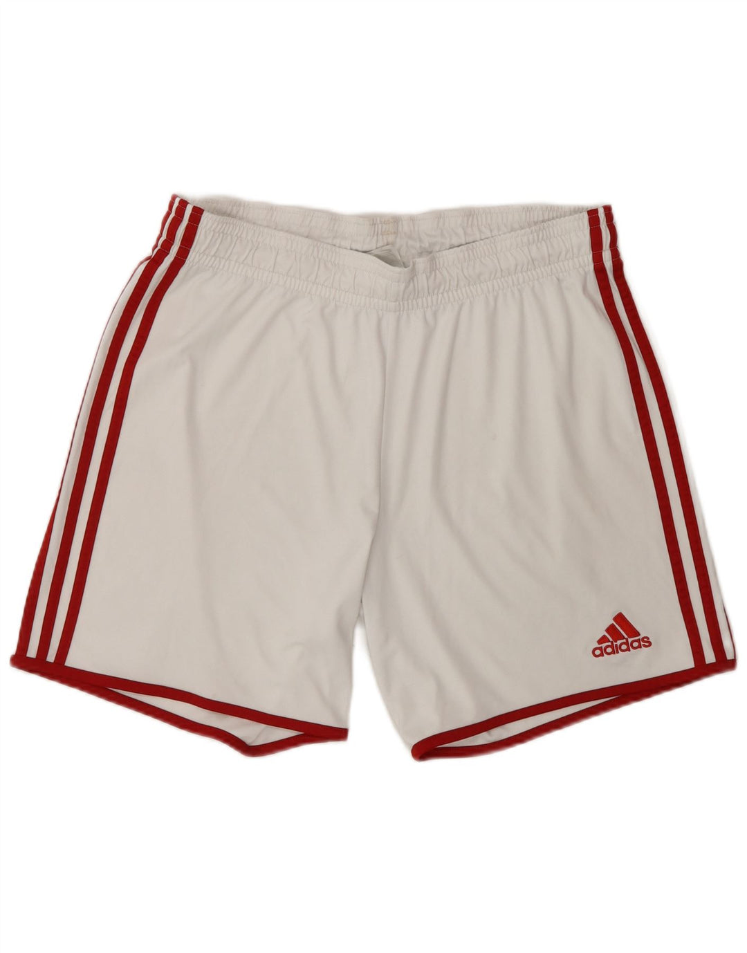 Pantaloncini sportivi Adidas Climalite da uomo grandi in poliestere bianco