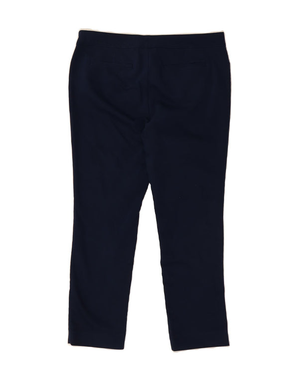 Pantaloni casual slim petite da donna CHAPS US 14 XL W34 L26 Cotone blu navy