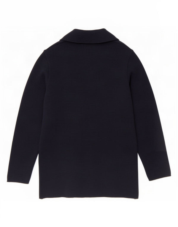Maglione cardigan doppiopetto da uomo Carrera medio blu navy in lana vergine