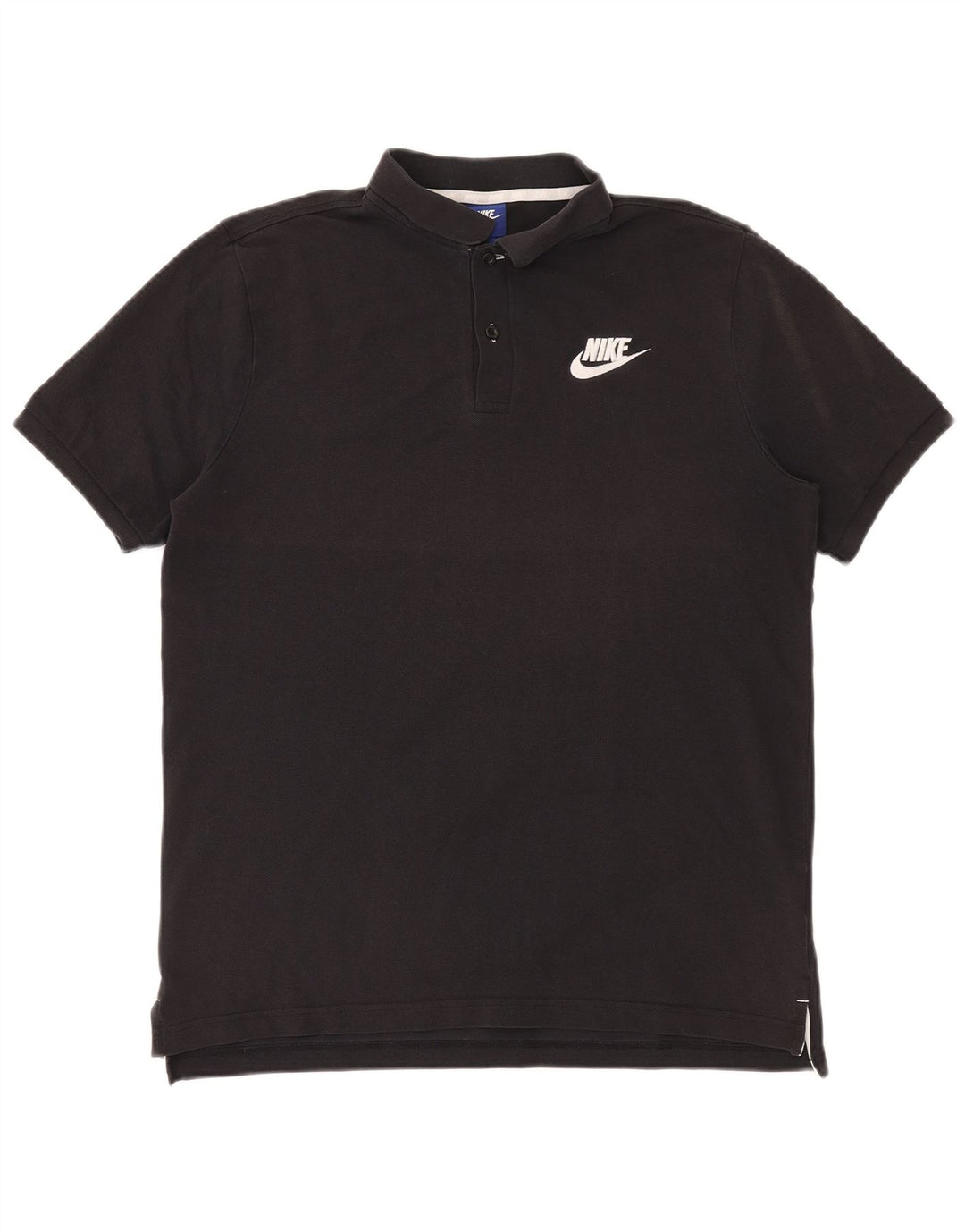 Polo Nike da uomo grande in cotone nero