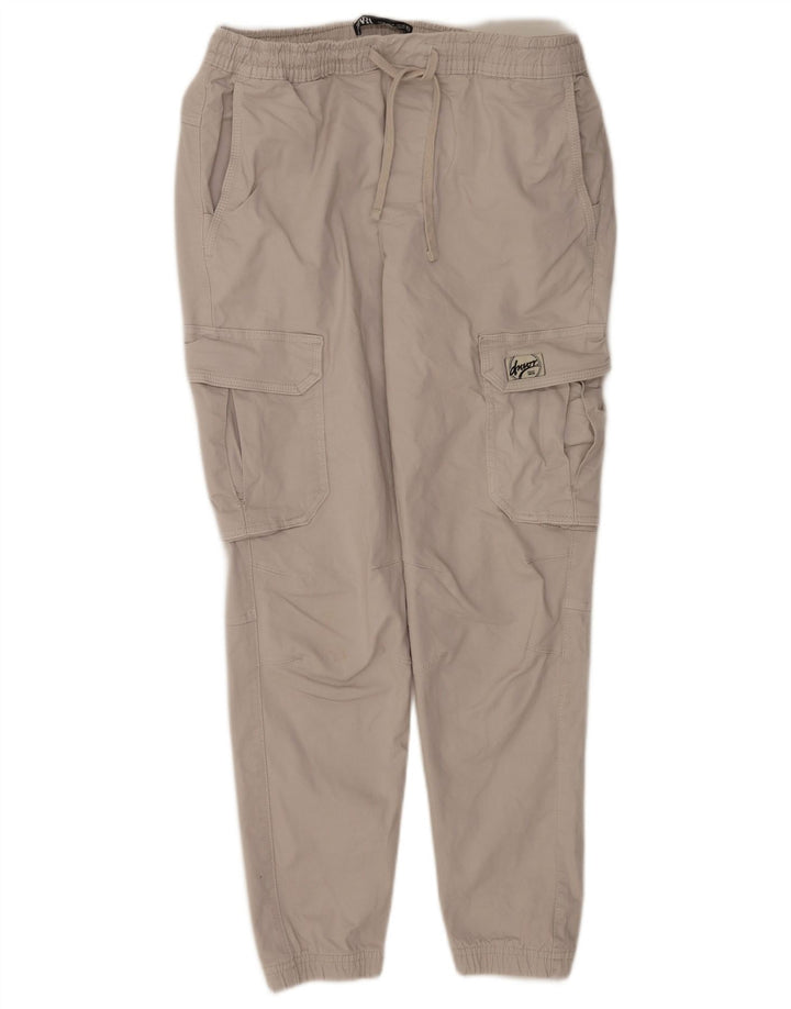 Pantaloni cargo da jogging da uomo Zara medi W31 L28 in cotone grigio