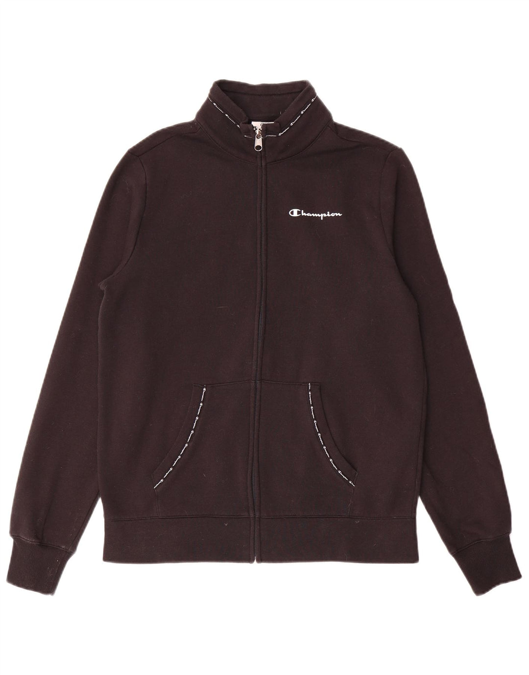 Giacca da tuta grafica da donna Champion UK 14 grande cotone nero