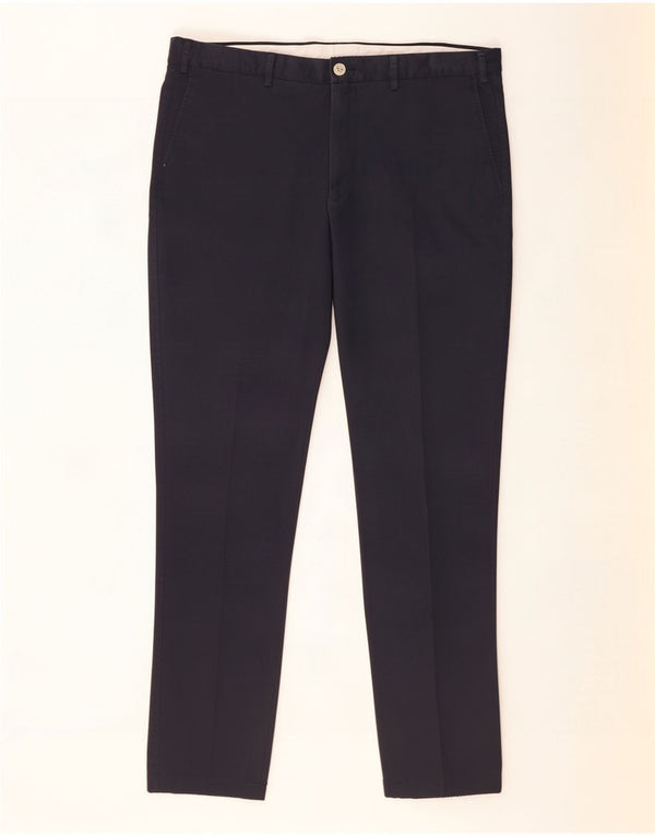 Pantaloni chino slim da uomo Gant W38 L30 cotone blu navy