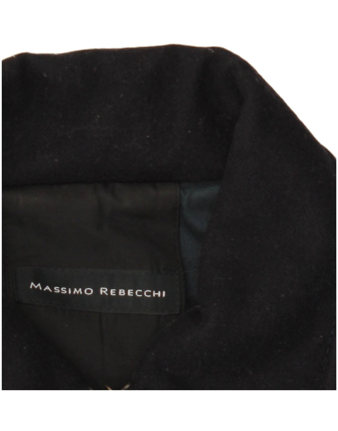 Cappotto Caban Donna Massimo Rebecchi IT 44 Medio Blu Navy Lana
