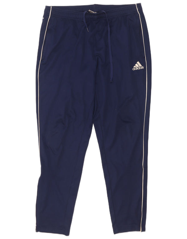 Pantaloni da tuta Adidas Aeroready da uomo XL in poliestere blu navy