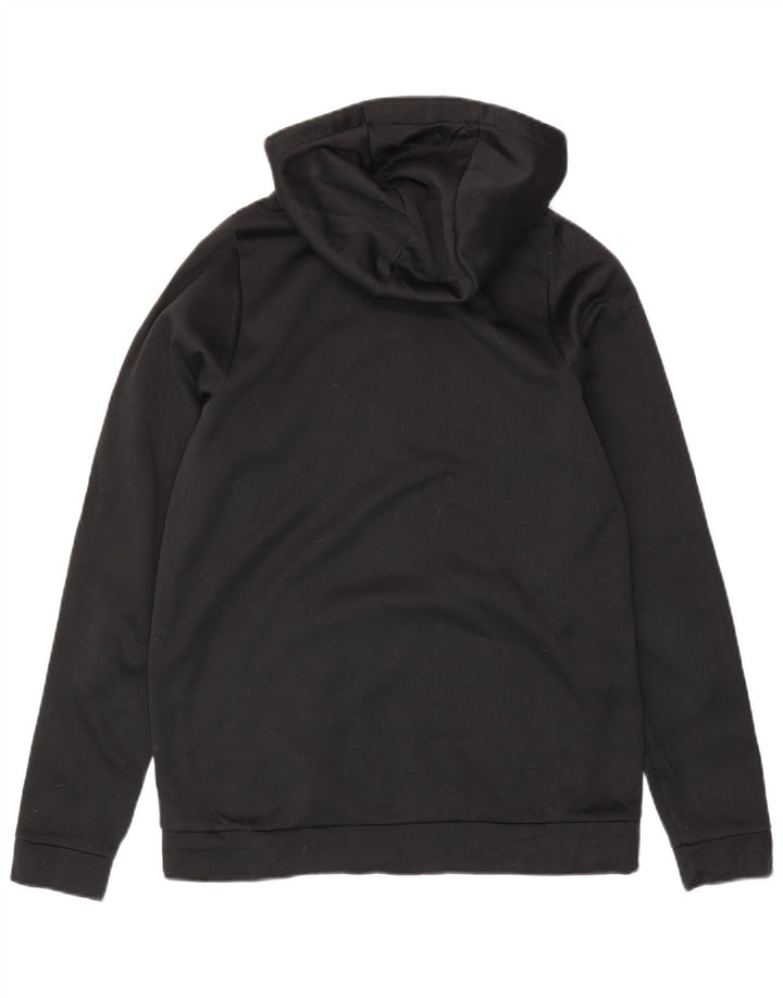 Felpa con cappuccio grafica Nike Dri Fit da uomo, poliestere nero medio
