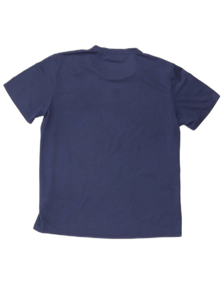T-shirt Adidas Climacool da uomo Top medio in poliestere mimetico blu navy