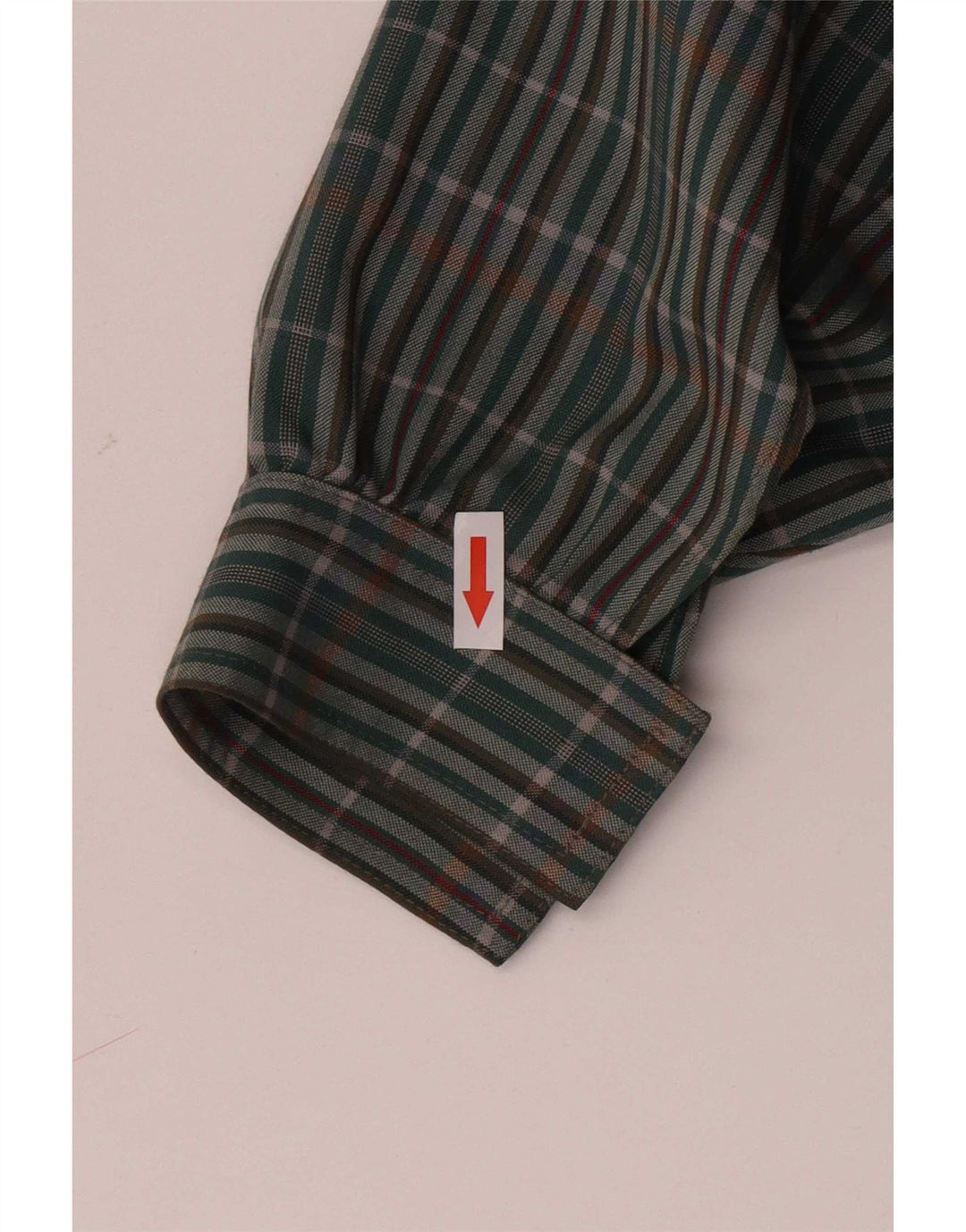 Michael Jacobs Camicia overshirt da donna UK 10 piccolo poliestere scozzese verde