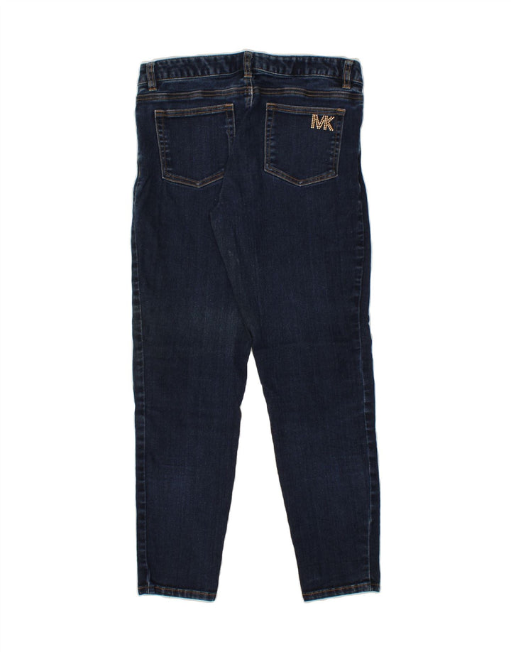 MICHAEL KORS Womens Slim Cropped Jeans US 8 Medium W30 L27 Navy Blue Vintage Michael Kors and Second-Hand Michael Kors from Messina Hembry 