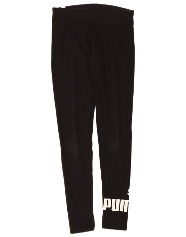 Leggings grafici da donna Puma UK 12 cotone medio nero