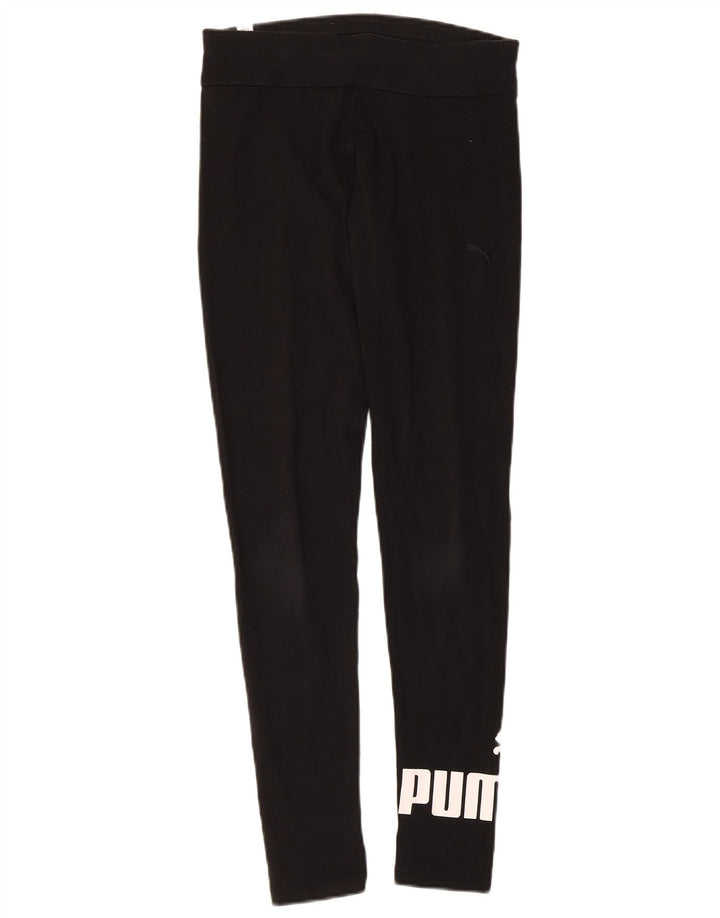 Leggings grafici da donna Puma UK 12 cotone medio nero