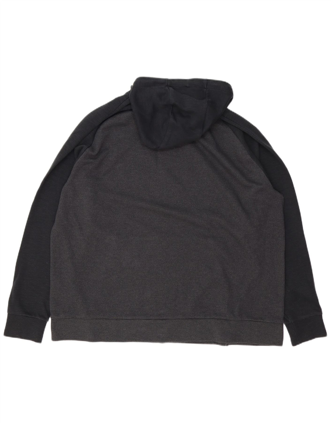 Felpa con cappuccio da uomo NIKE 2XL in cotone color block grigio