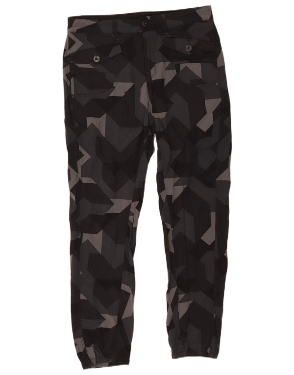 Pantaloni cargo larghi affusolati da donna G-Star W26 L26 Grigio geometrico