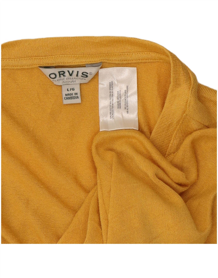 T-shirt da donna Orvis Top UK 16 grande poliestere giallo