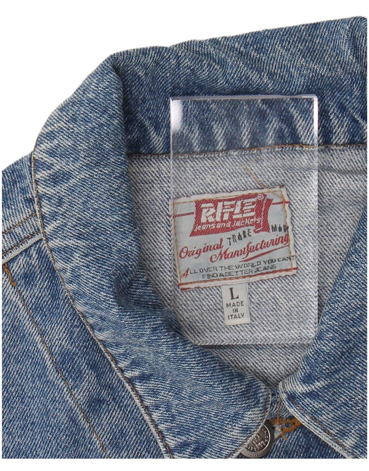 Giacca di jeans da uomo RIFLE UK 40 grande blu