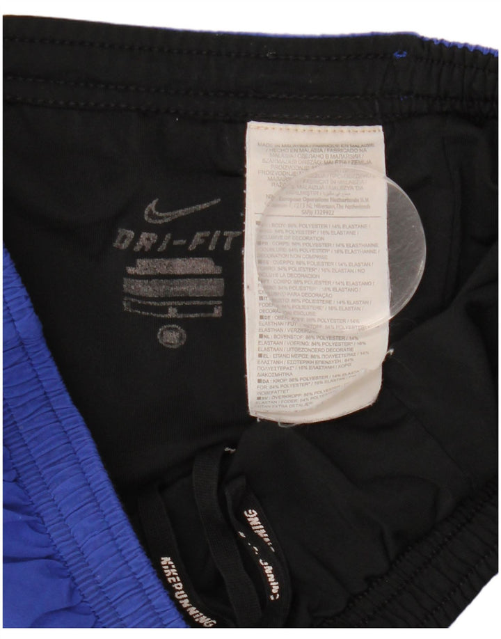 Pantaloncini sportivi Nike Dri Fit da uomo in poliestere blu medio