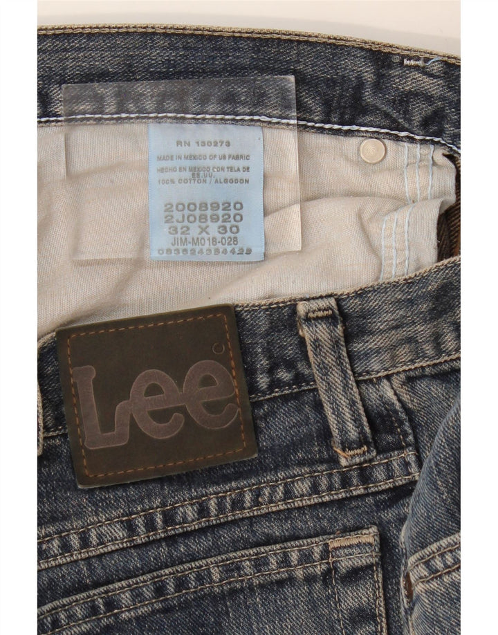 Jeans dritti da uomo LEE vestibilità regolare W32 L30 cotone blu