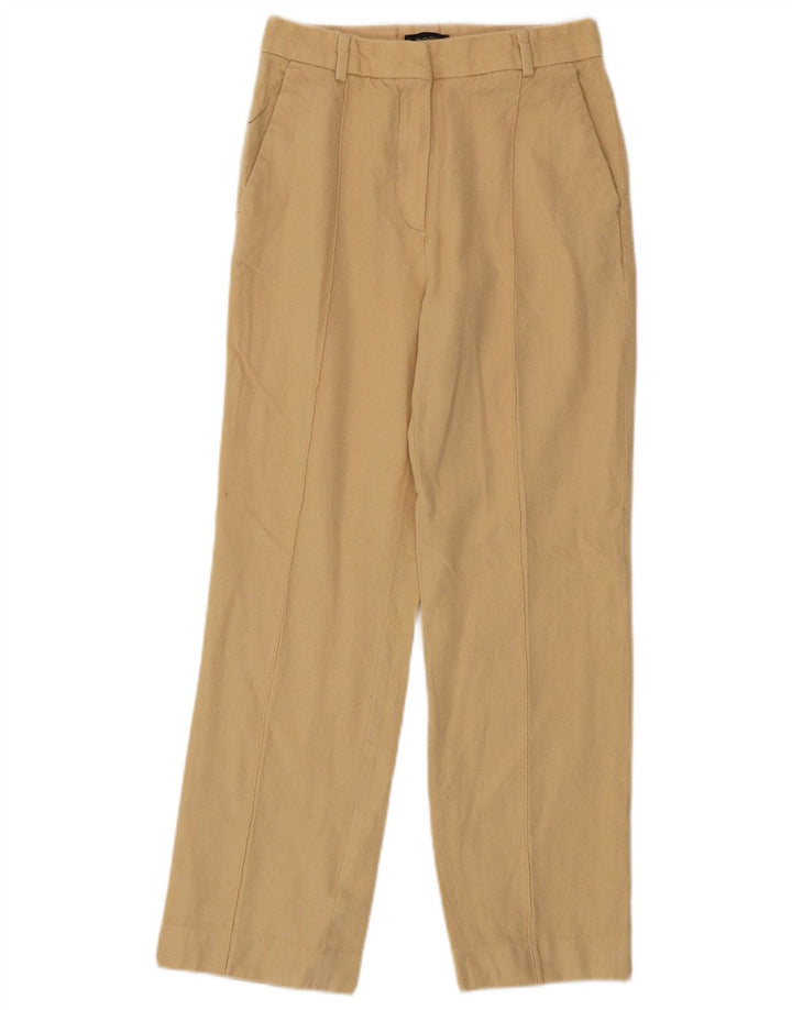 MASSIMO DUTTI Pantaloni chino dritti da donna EU 36 XS W26 L26 Beige Lana