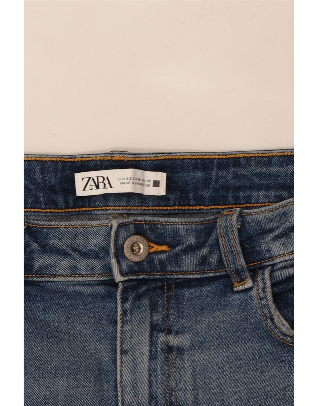 ZARA Womens Bootcut Jeans EU 42 Large W32 L26 Blue Cotton Vintage Zara and Second-Hand Zara from Messina Hembry 